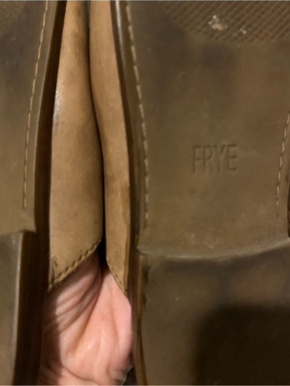 Frye Leather Seam Mules Nolan Tobacco - 9M - Picture 6 of 9